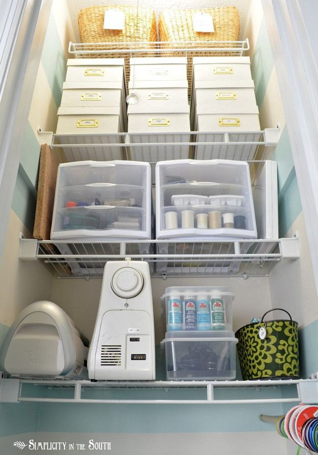 Craft Closet Organization Ideas
 Small craft closet organization ideas