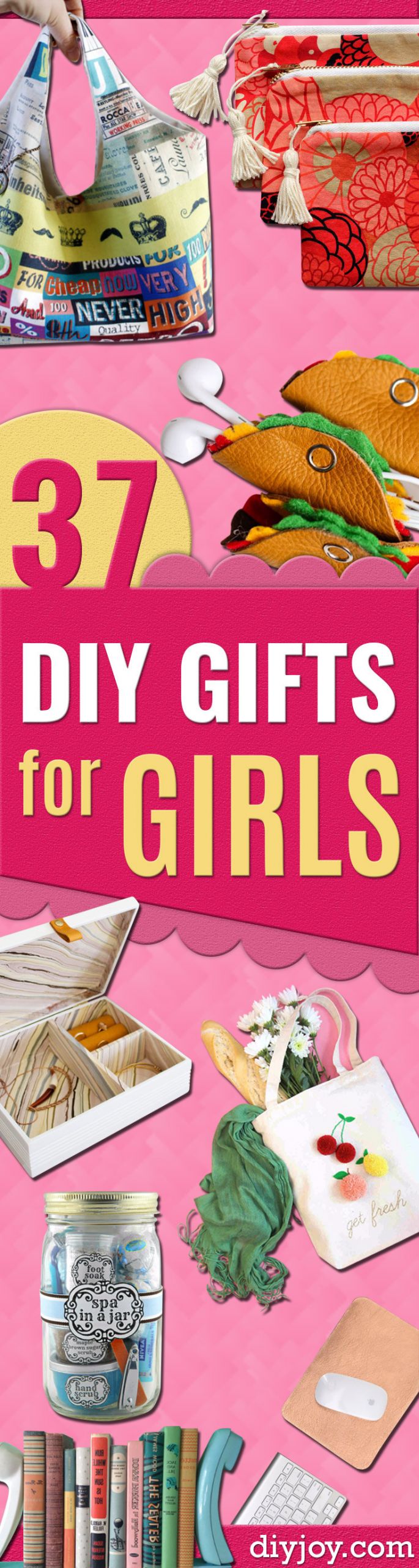 Craft Gift Ideas For Girls
 37 DIY Gifts for Girls