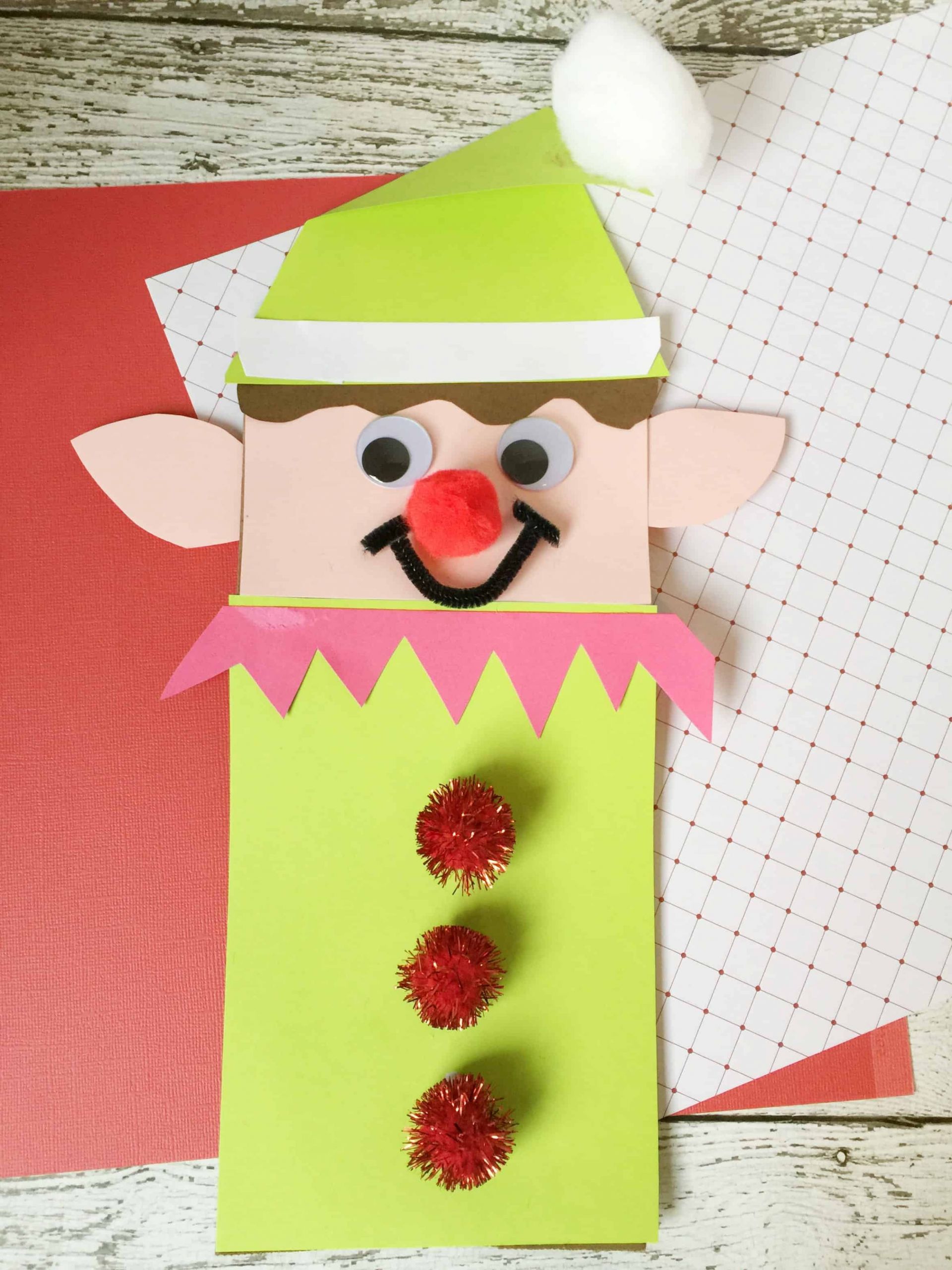 Crafts For Preschool Kids
 Christmas Elf Brown Paper Bag Craft for Kids