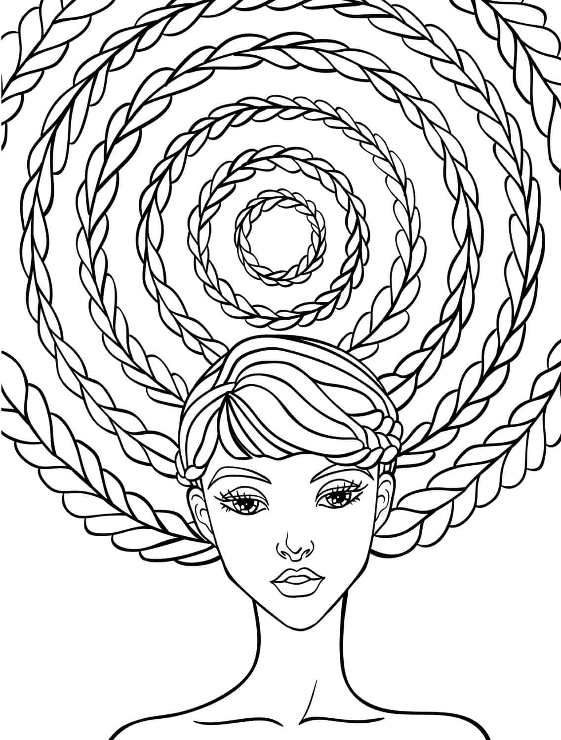 Crazy Coloring Pages For Adults
 10 Crazy Hair Adult Coloring Pages Page 7 of 12 Nerdy