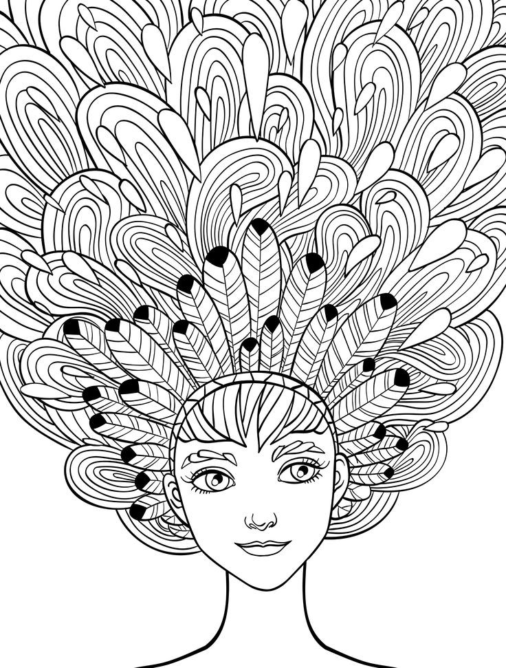 Crazy Coloring Pages For Adults
 10 Crazy Hair Adult Coloring Pages