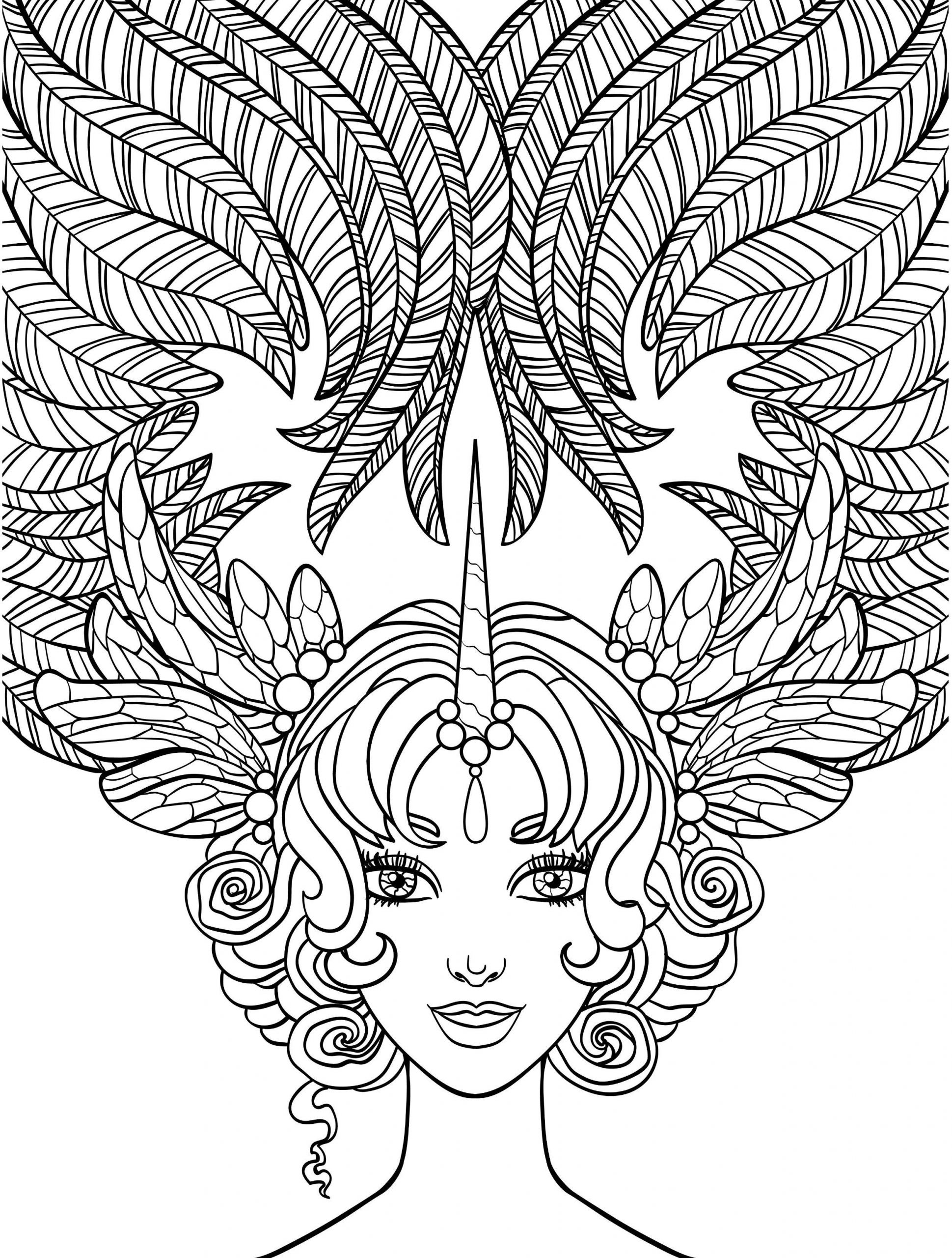 Crazy Coloring Pages For Adults
 10 Crazy Hair Adult Coloring Pages