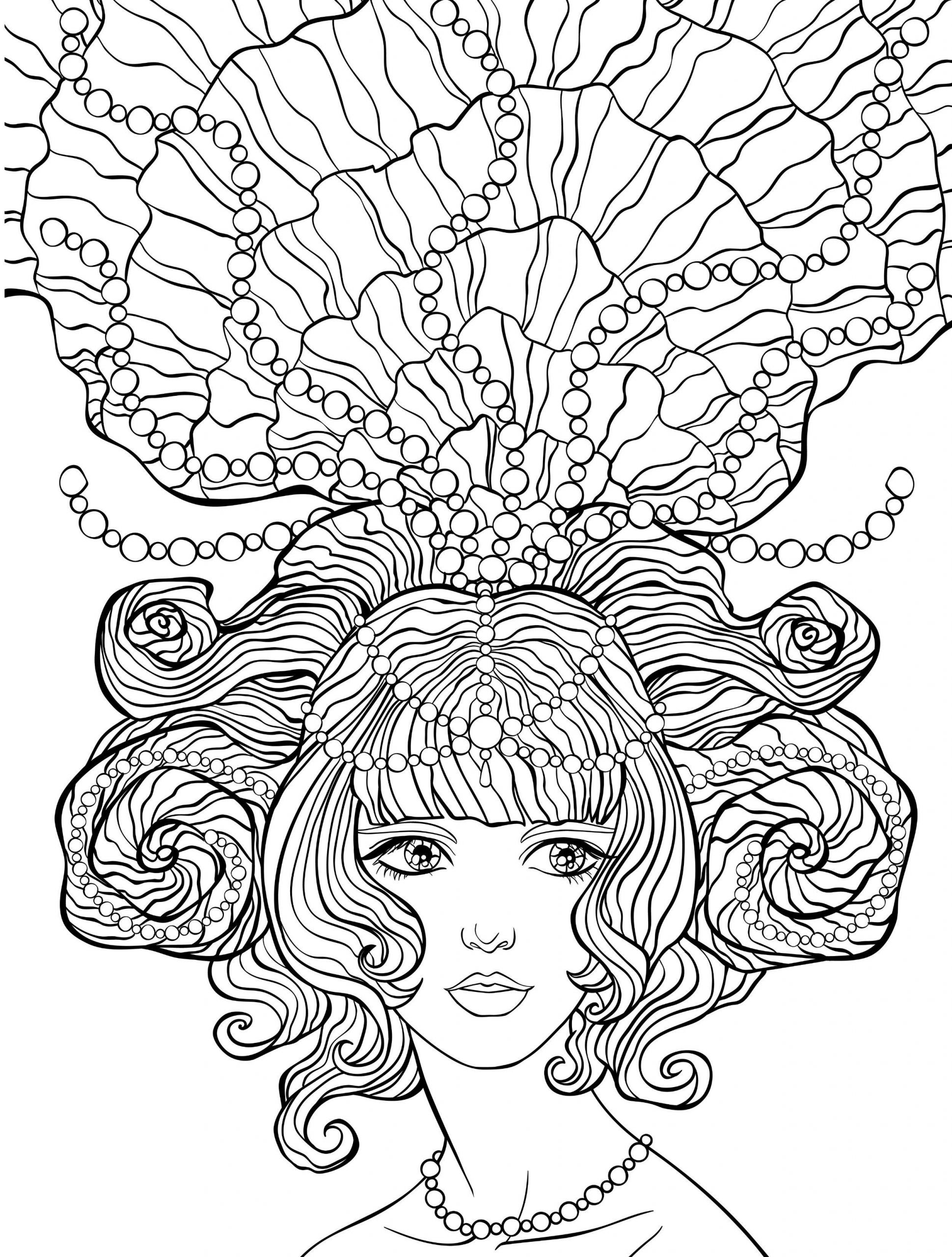 Crazy Coloring Pages For Adults
 10 Crazy Hair Adult Coloring Pages