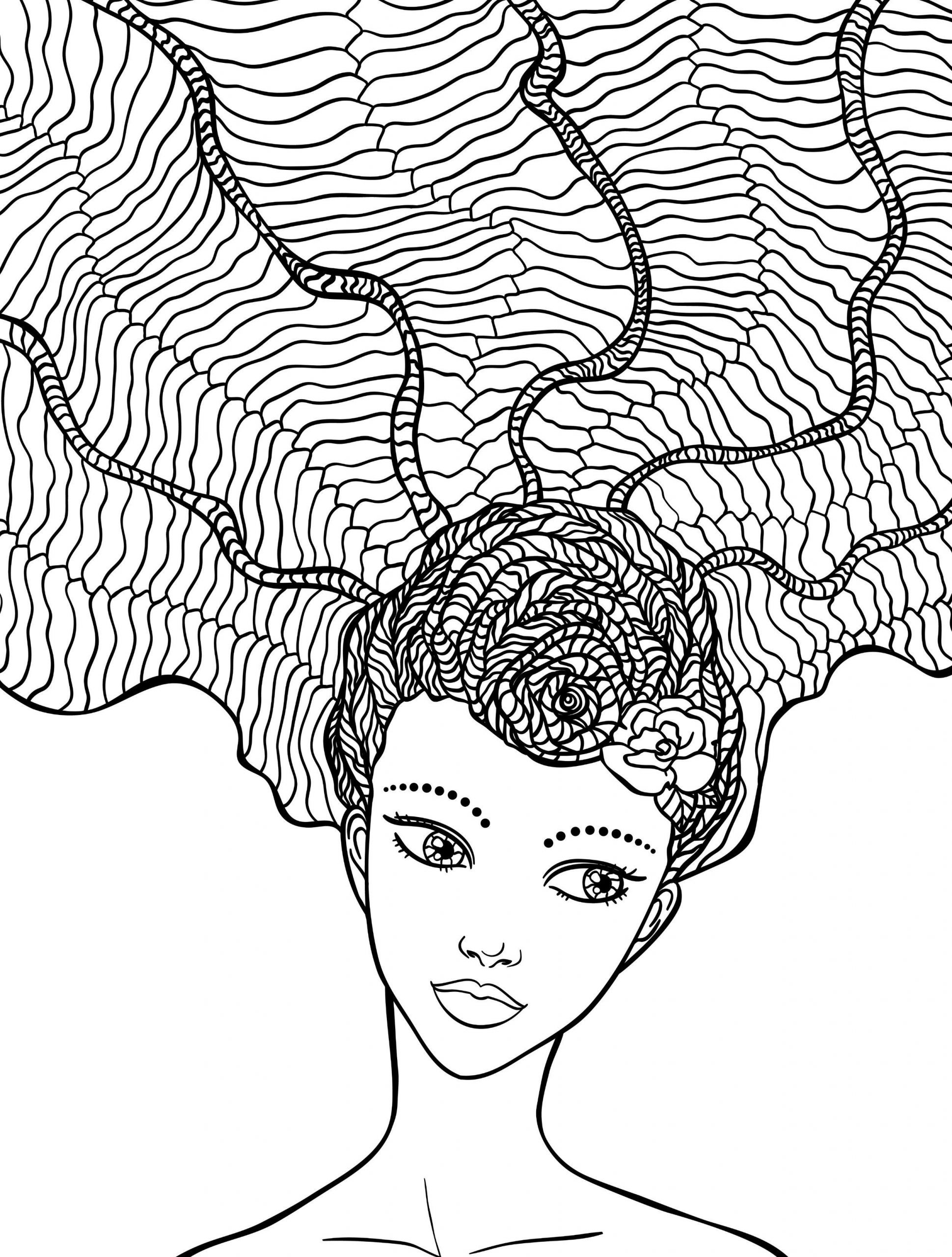 Crazy Coloring Pages For Adults
 10 Crazy Hair Adult Coloring Pages