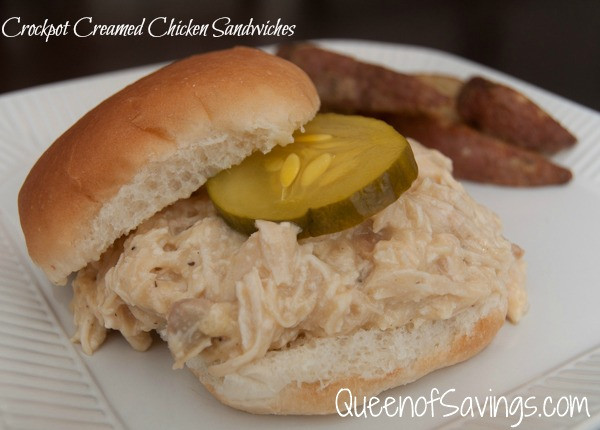 Cream Of Chicken Sandwiches
 Crockpot Creamed Chicken Sandwiches Queen of Reviews