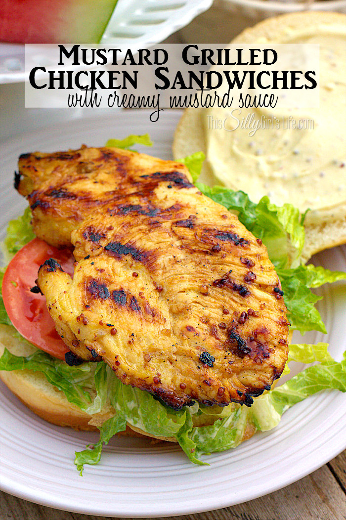 Cream Of Chicken Sandwiches
 Mustard Grilled Chicken Sandwiches with Creamy Mustard