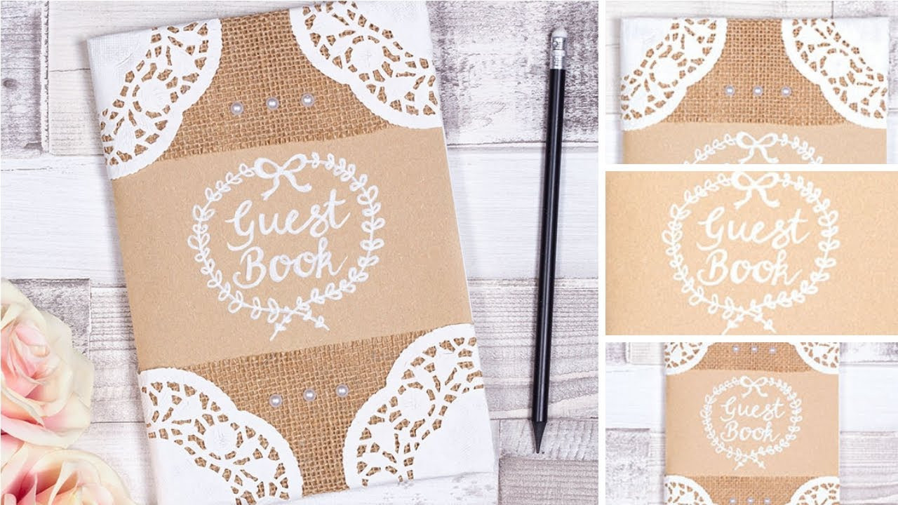 Create Wedding Guest Book
 How to make a wedding guest book