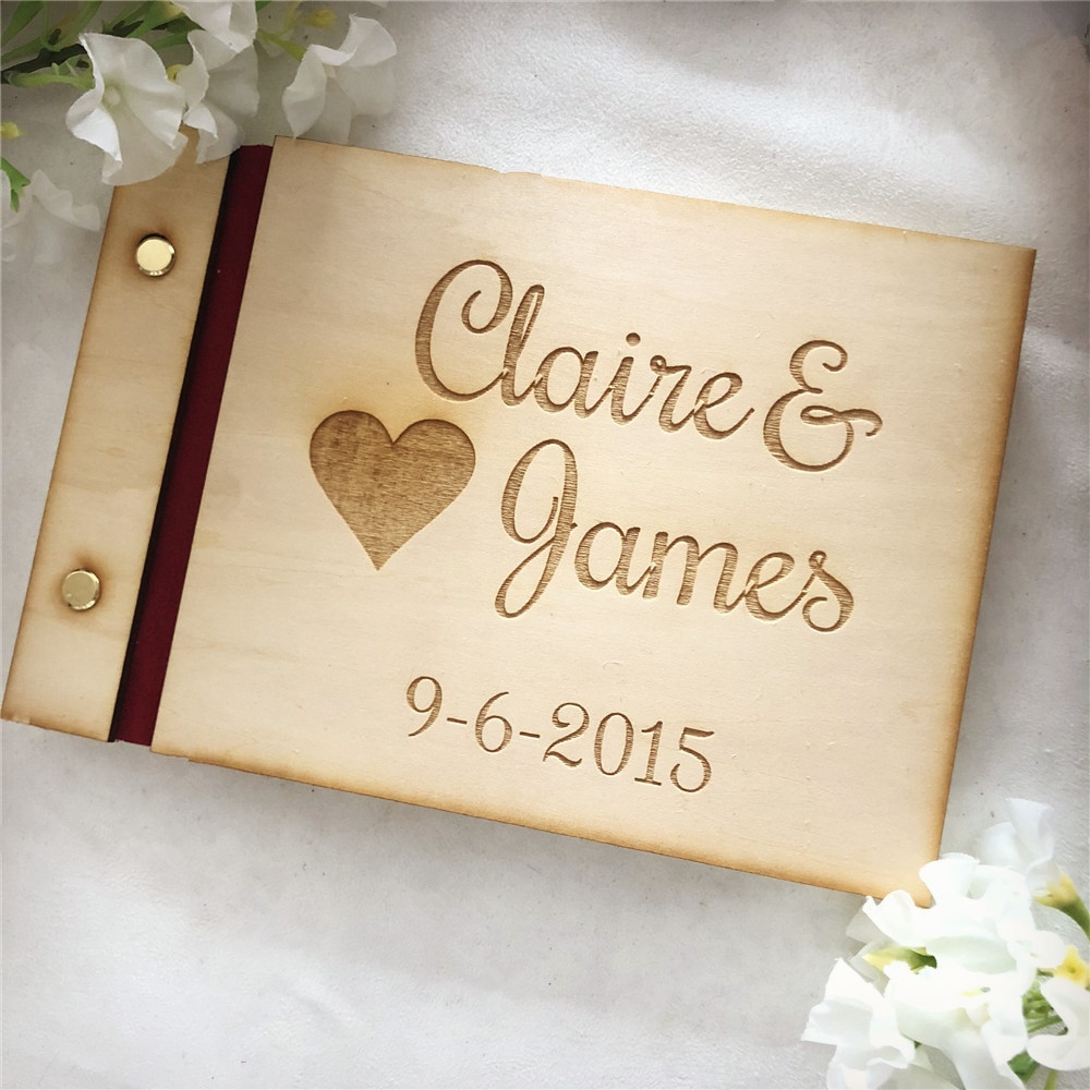 Create Wedding Guest Book
 Custom Wedding Guest Book New Design Personalized Bride