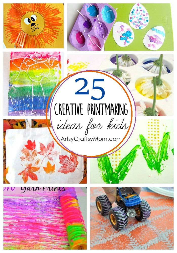 Creative Art For Kids
 25 Creative Printmaking Ideas for kids Artsy Craftsy Mom