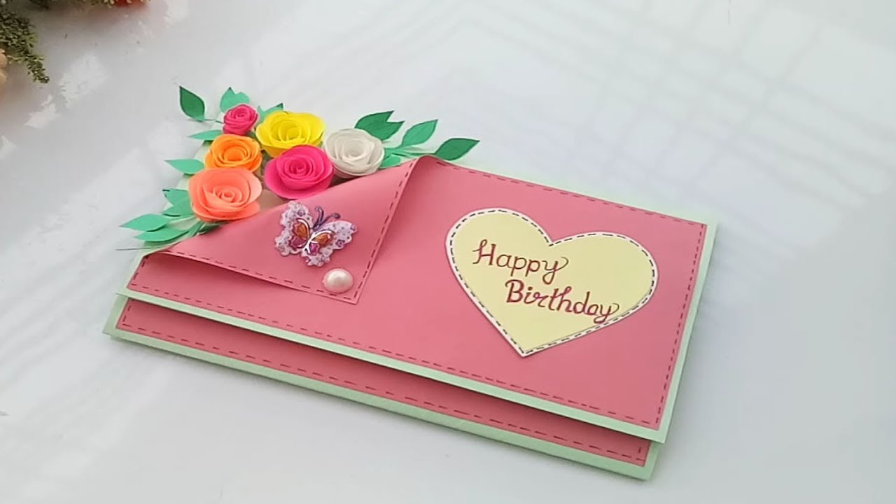 Creative Birthday Card Ideas
 Beautiful Handmade Birthday card Birthday card idea