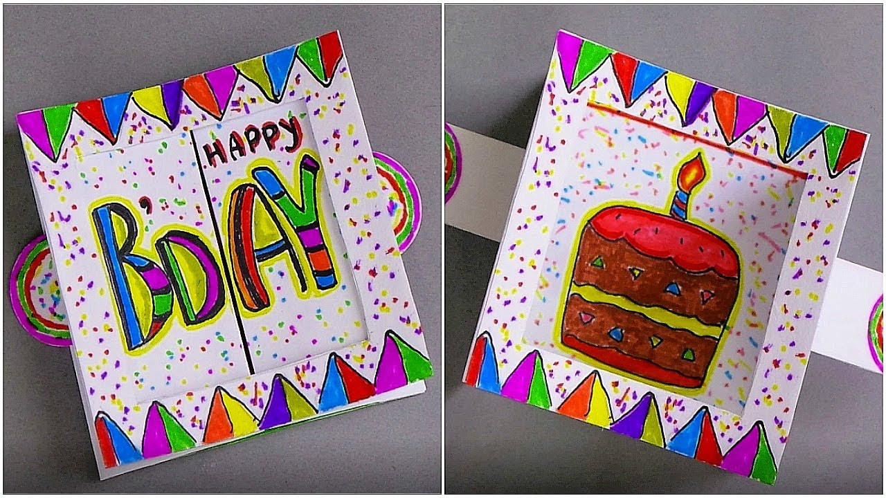 Creative Birthday Card Ideas
 DIY BIRTHDAY CARD HANDMADE GREETING CARD MAKING IDEAS