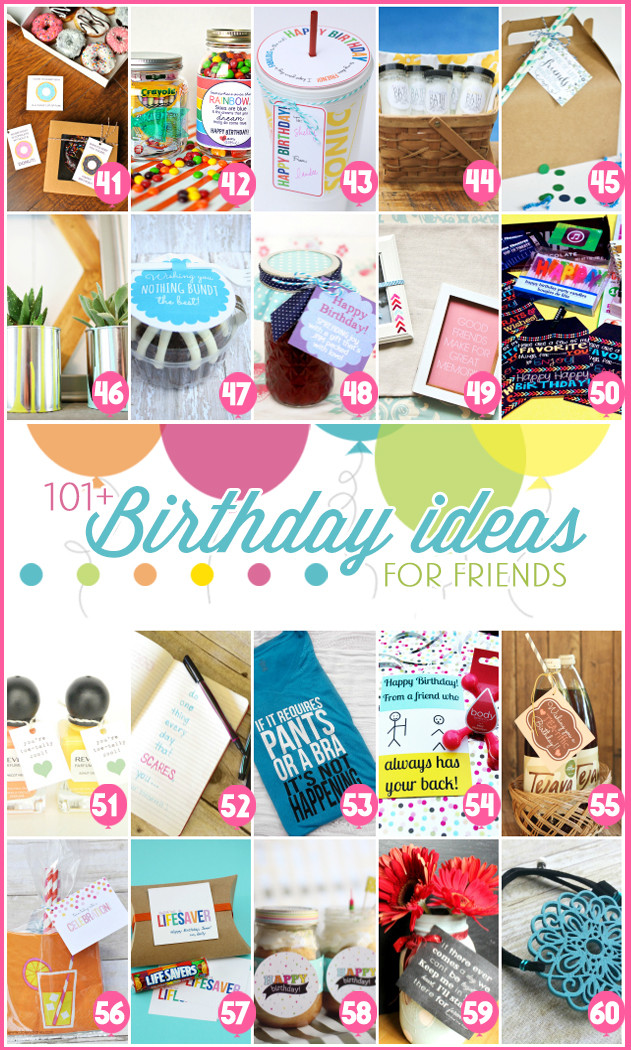 Creative Birthday Gift Ideas For Best Friend
 101 Creative & Inexpensive Birthday Gift Ideas