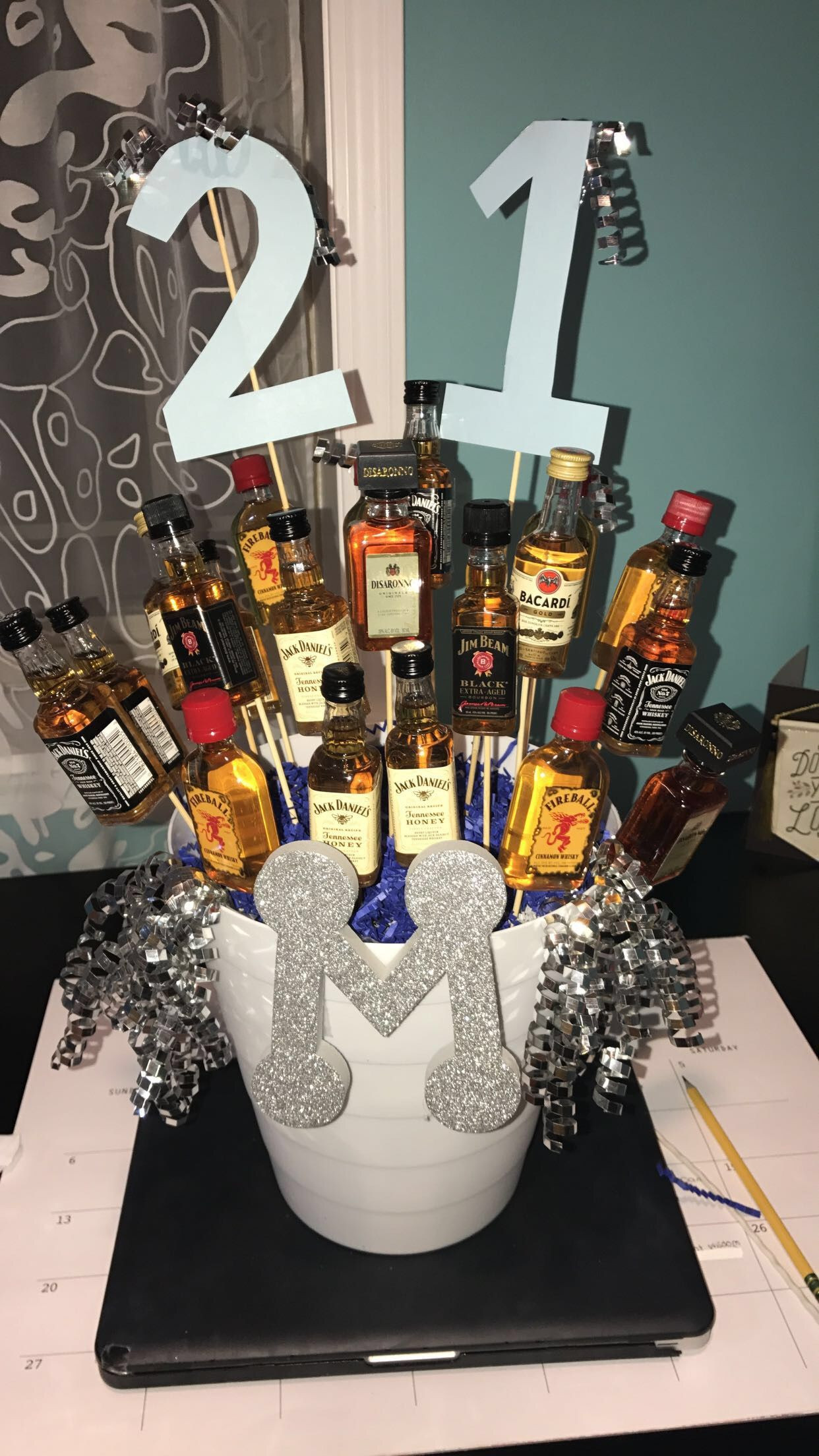 Creative Gift Ideas For Boyfriend
 21st birthday alcohol bottle bouquet Creative ideas