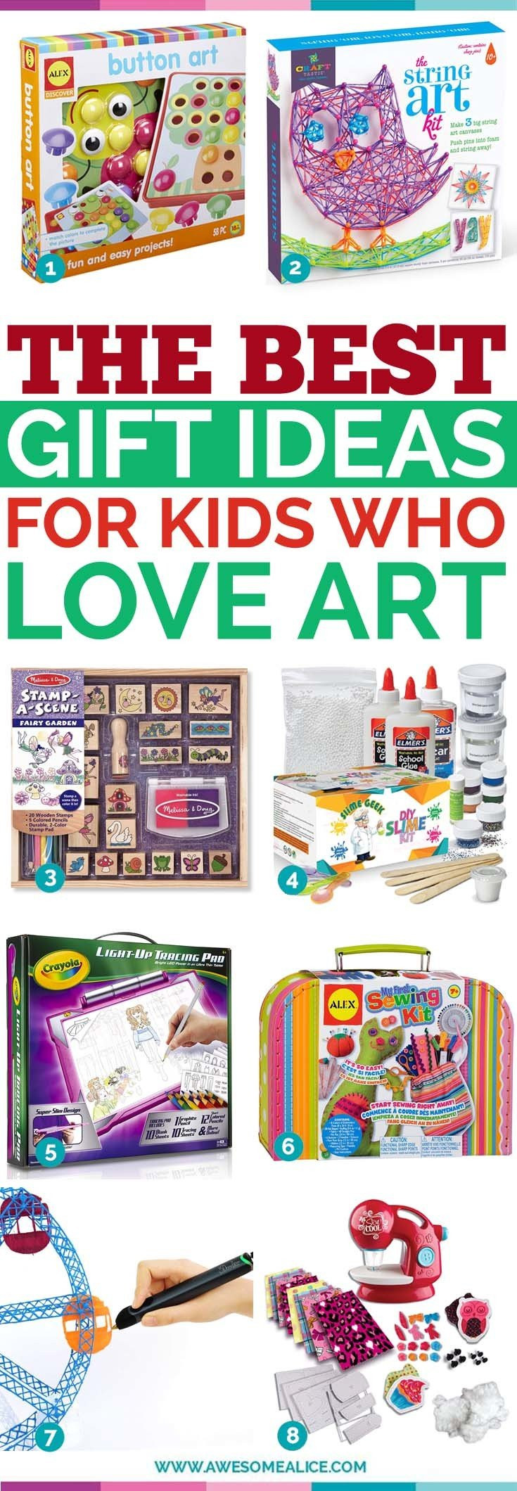 Creative Gift Ideas For Kids
 Top 30 Gift Ideas for Creative Kids Who Love Art