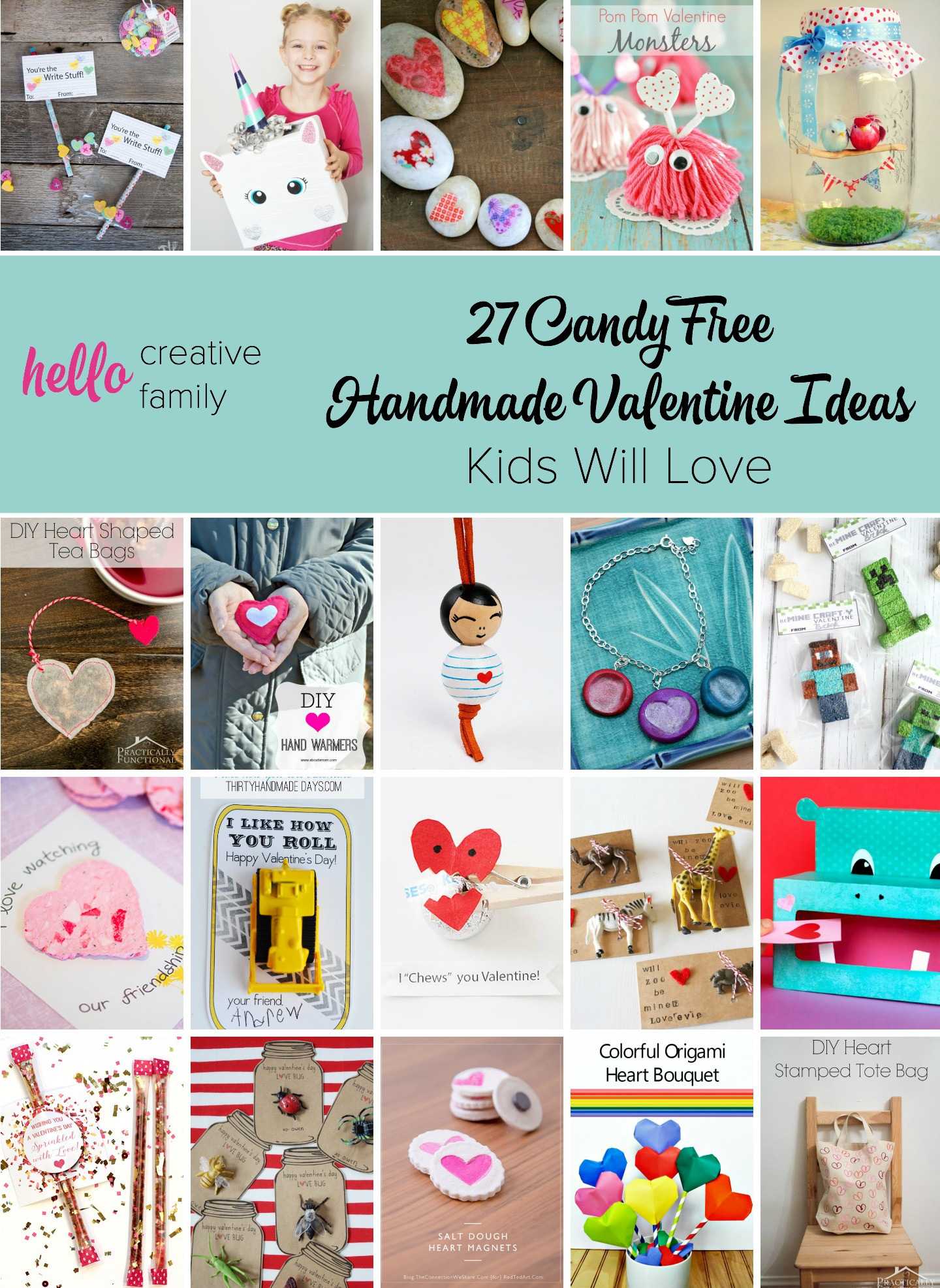 Creative Ideas For Kids
 27 Candy Free Handmade Valentine Ideas Kids Will Love