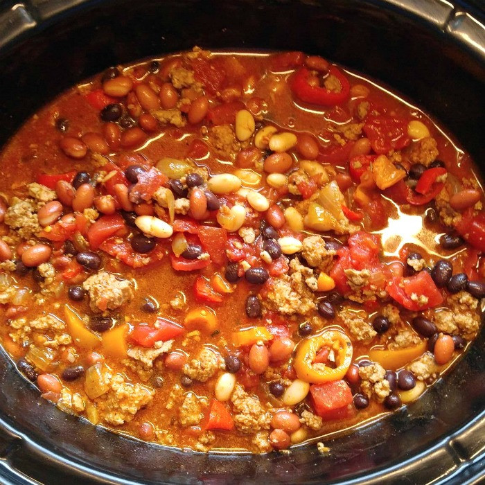 Crock Pot Ground Turkey
 Ground Turkey Chili Slow Cooker fort Food