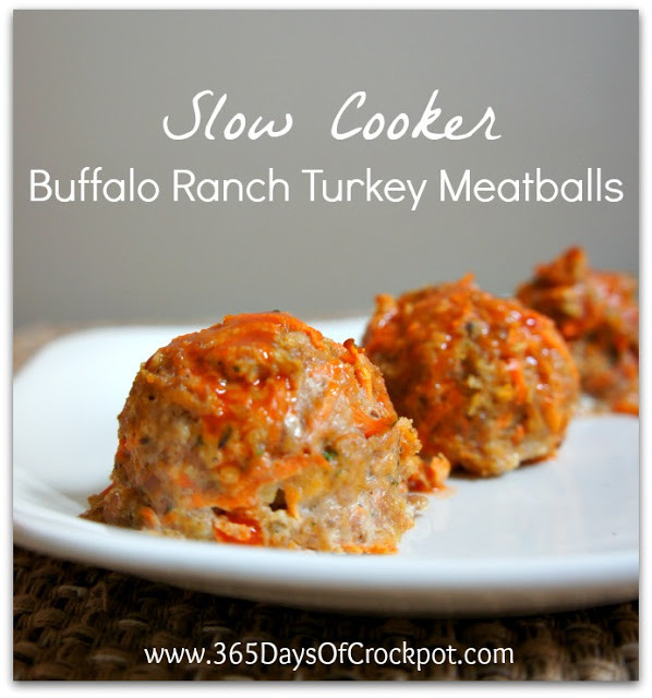 Crock Pot Ground Turkey
 Recipe for Slow Cooker Buffalo Ranch Turkey Meatballs