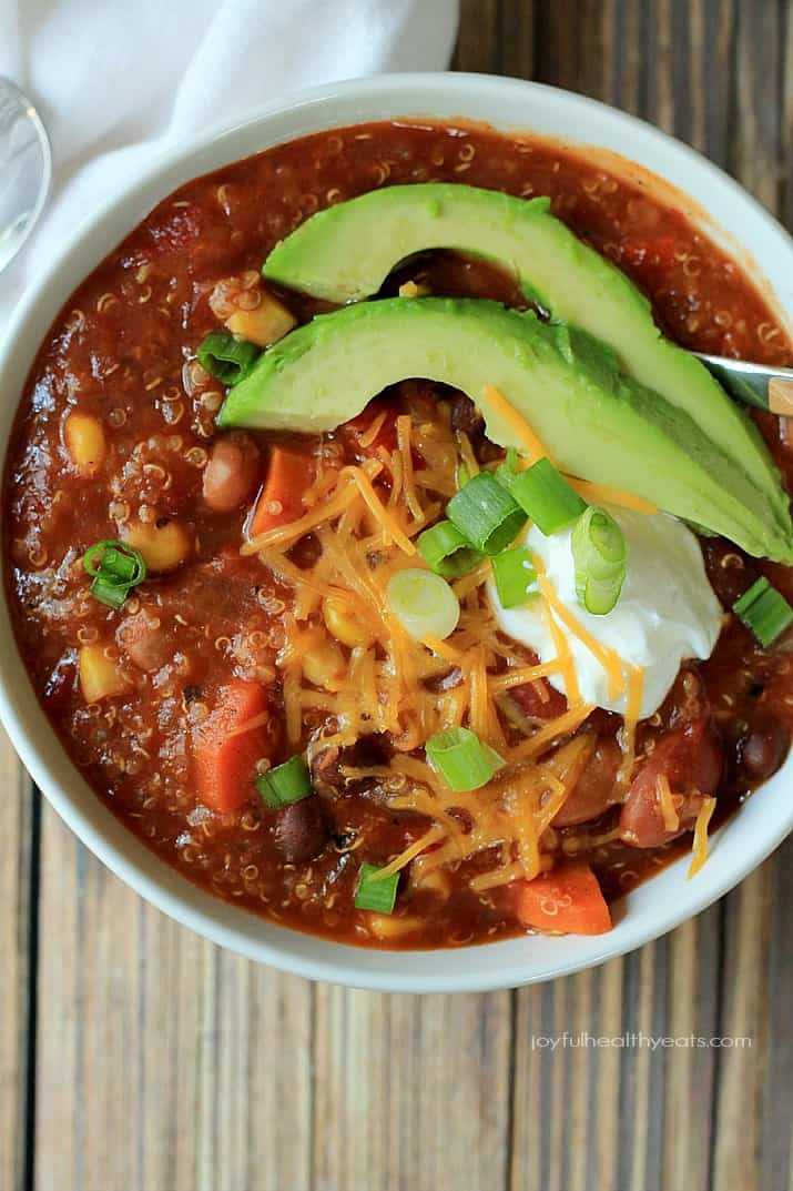 Crock Pot Recipes Vegetarian
 Crock Pot Quinoa Ve arian Chili