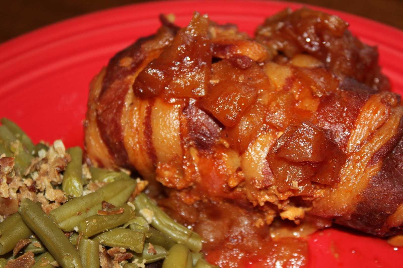 Crockpot Bbq Chicken Thighs
 Crock Pot Bacon Wrapped Apple BBQ Chicken