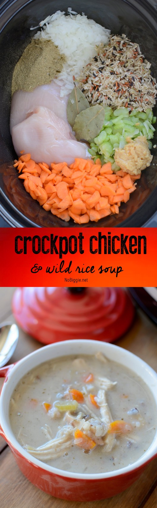 Crockpot Chicken And Wild Rice Soup
 Creamy Crockpot Chicken and Wild Rice Soup
