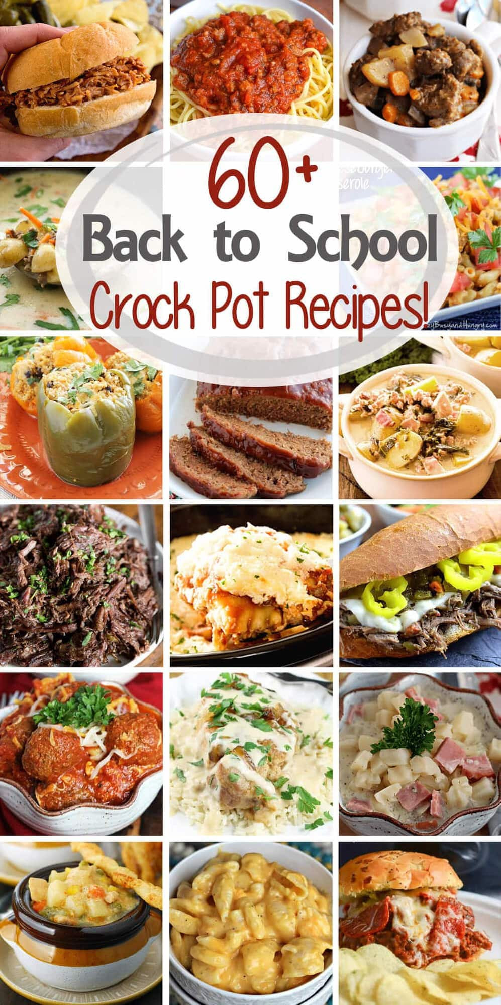 Crockpot Dinner Recipes
 60 Back to School Dinner Crock Pot Recipes Julie s Eats