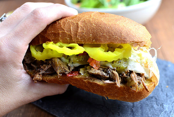 Crockpot Roast Beef Sandwiches
 Crock Pot Italian Beef Sandwiches Video Iowa Girl Eats