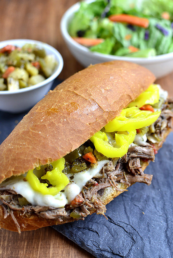 Crockpot Roast Beef Sandwiches
 Crock Pot Italian Beef Sandwiches Iowa Girl Eats