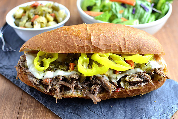 Crockpot Roast Beef Sandwiches
 Crock Pot Italian Beef Sandwiches Video Iowa Girl Eats