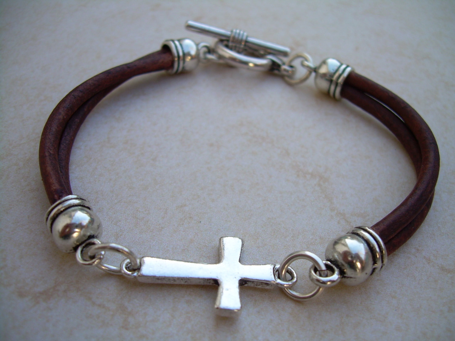 Cross Bracelet Mens
 Leather Bracelet Cross Bracelet Cross Religious Gift