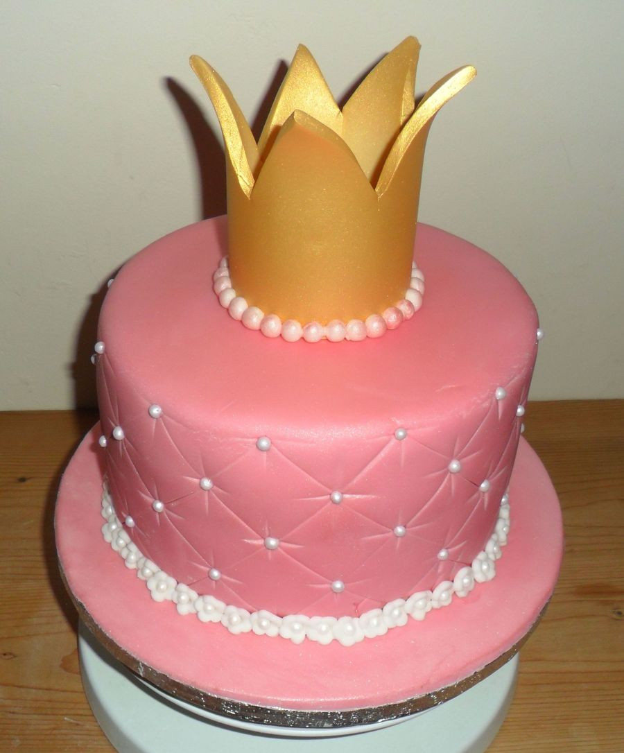 Crown Birthday Cake
 Princess Crown Birthday Cake CakeCentral