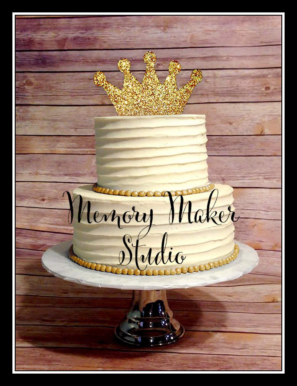 Crown Birthday Cake
 Gold Glitter Crown Cake topper IN STOCK for 1st Birthday 2nd