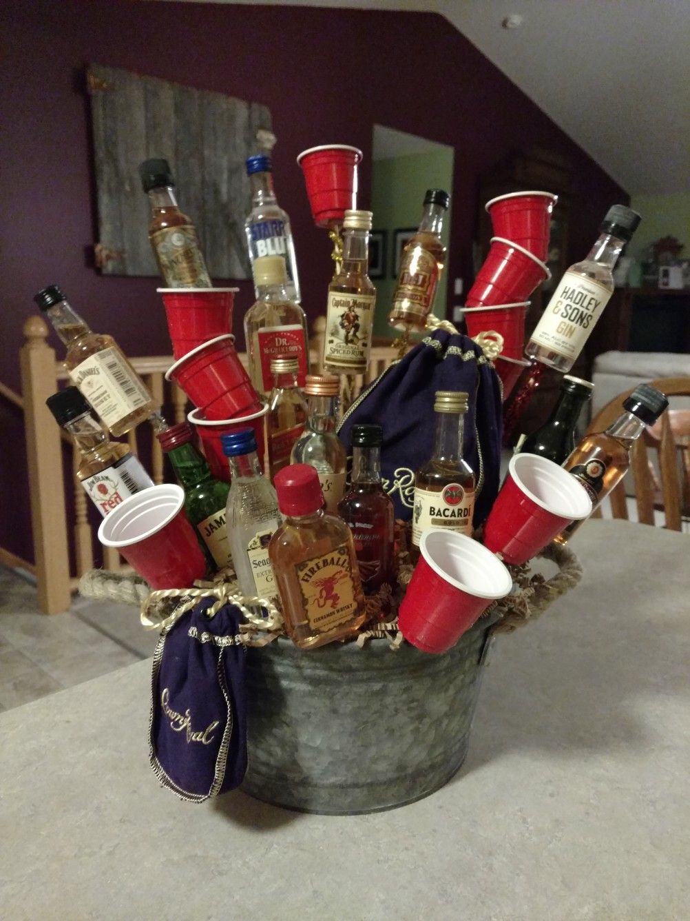 Crown Royal Gift Basket Ideas
 Great t for a guy Crown Royal is featured in this