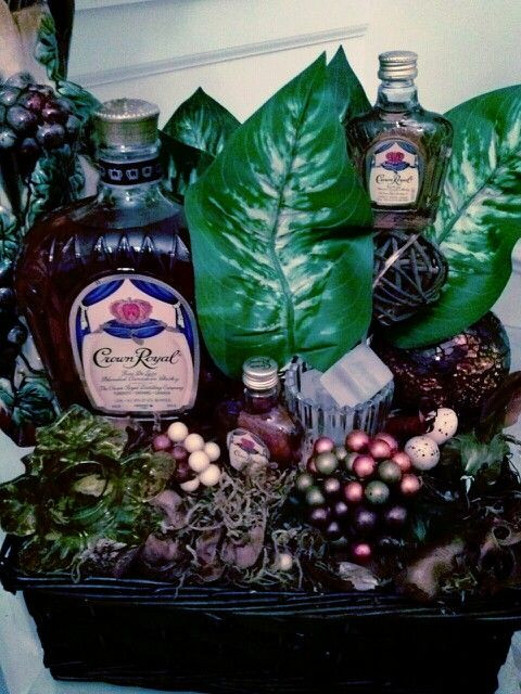 Crown Royal Gift Basket Ideas
 Crown Royal t basket With images