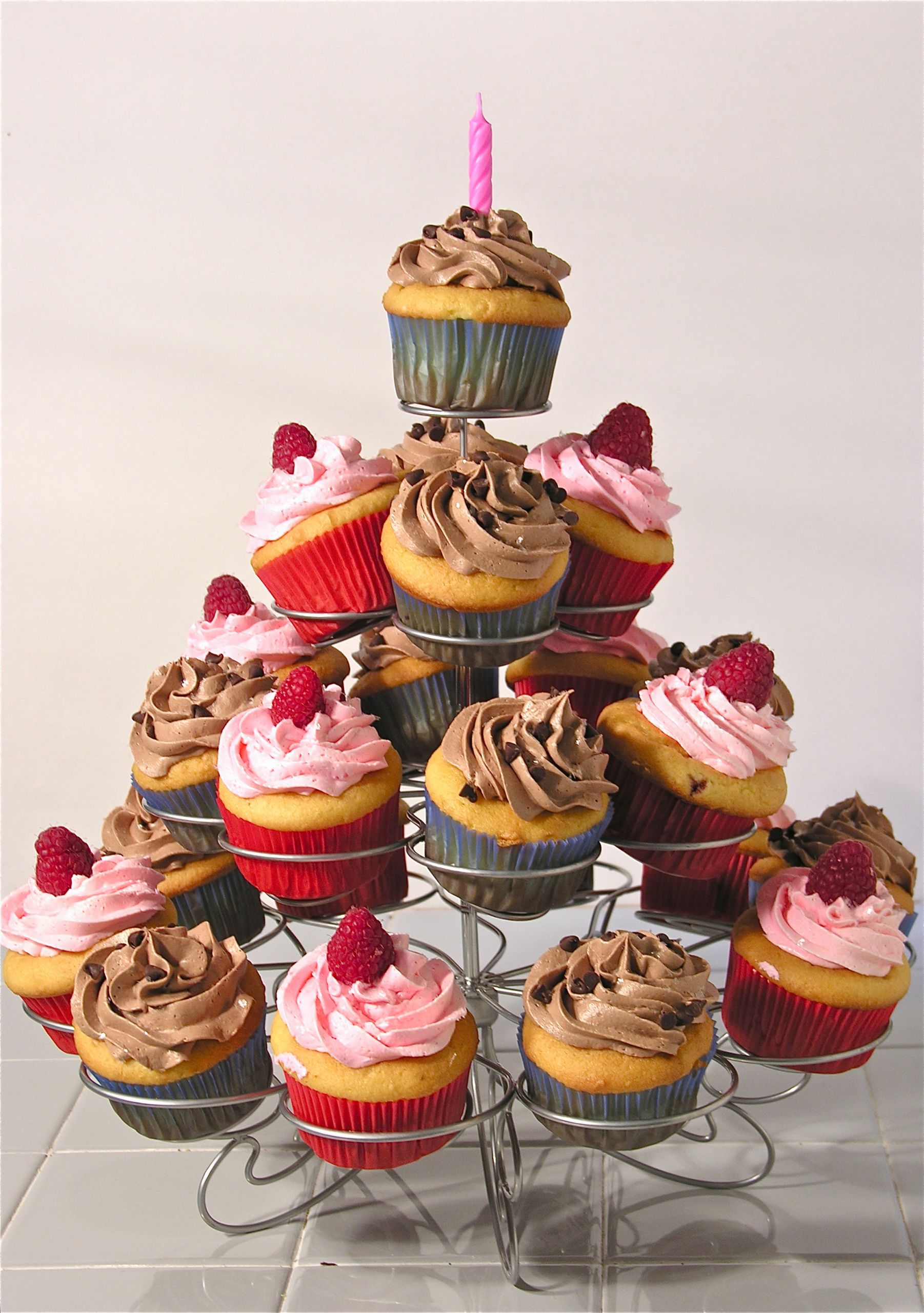 Cupcake Birthday Party
 Black Raspberry Cream Cupcakes