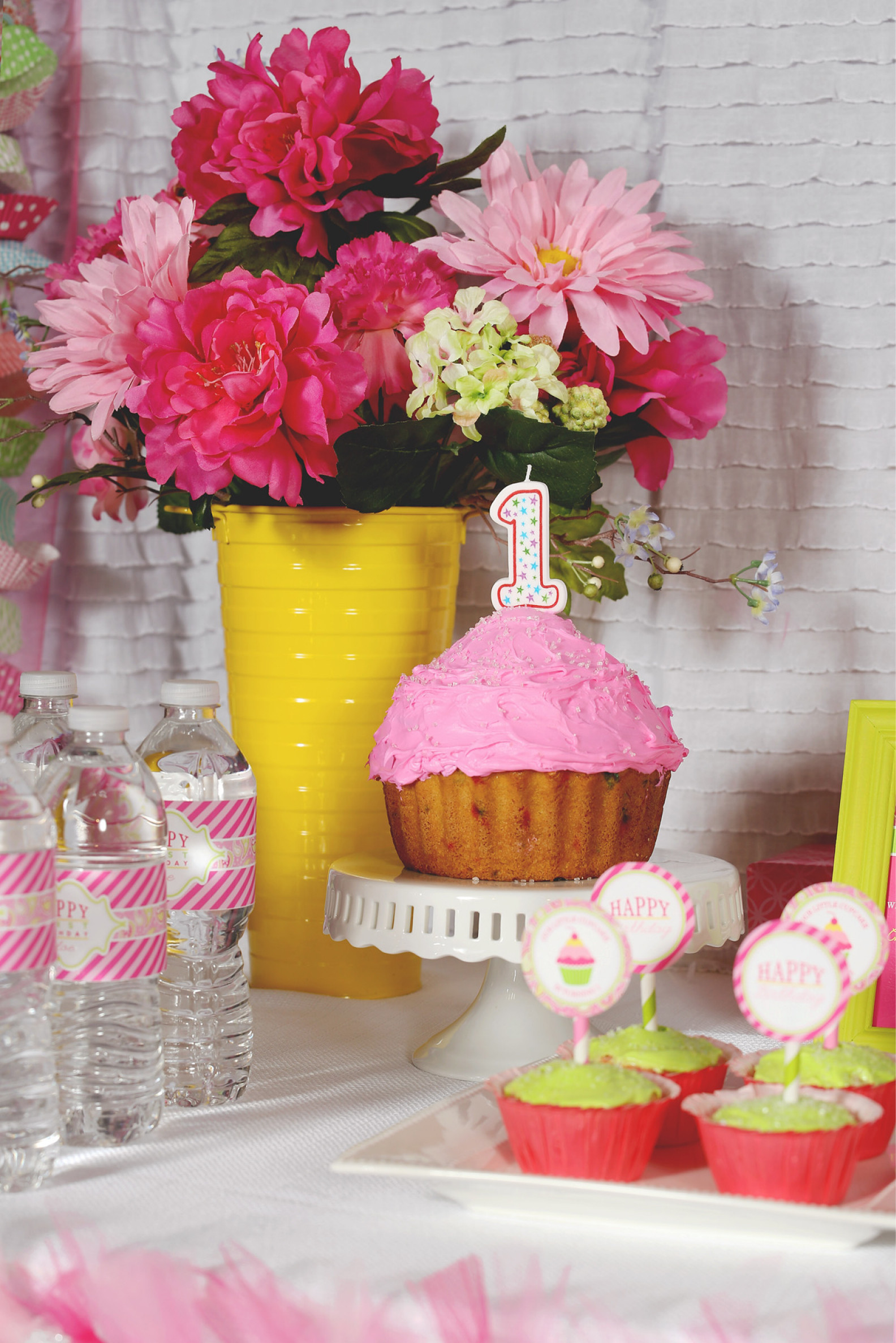 Cupcake Birthday Party Ideas
 A Cupcake Themed 1st Birthday party with Paisley and Polka