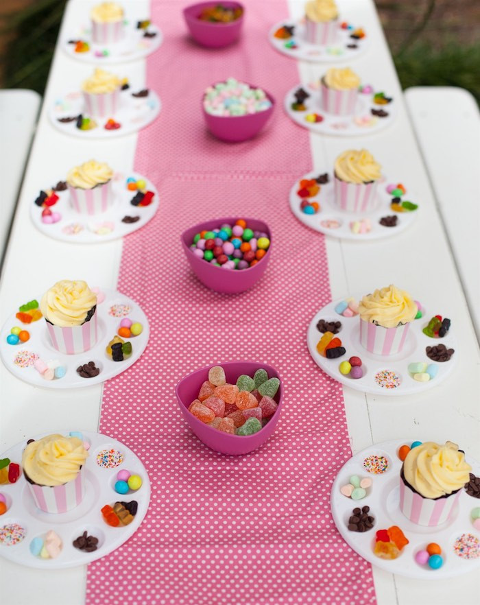 Cupcake Birthday Party Ideas
 Kara s Party Ideas Shabby Chic Baking Themed Birthday Party