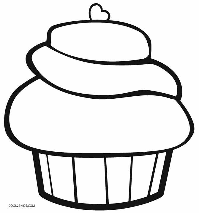 Cupcake Coloring Pages For Kids
 Free Printable Cupcake Coloring Pages For Kids