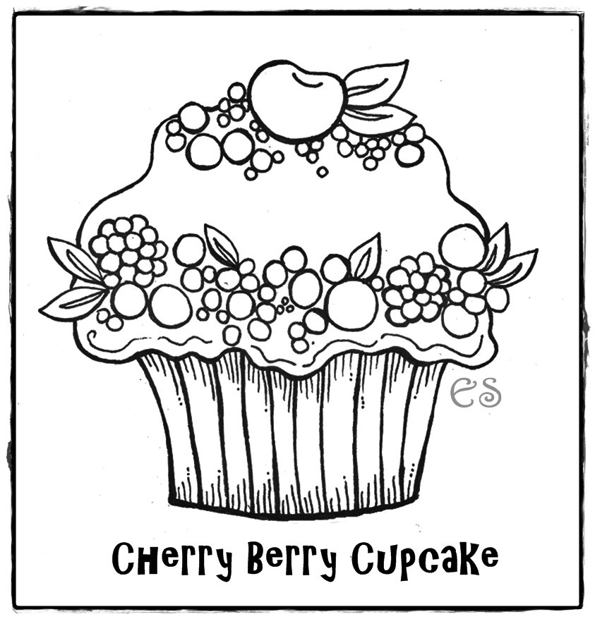 Cupcake Coloring Pages For Kids
 Cupcakes Coloring Pages Free Printable Coloring