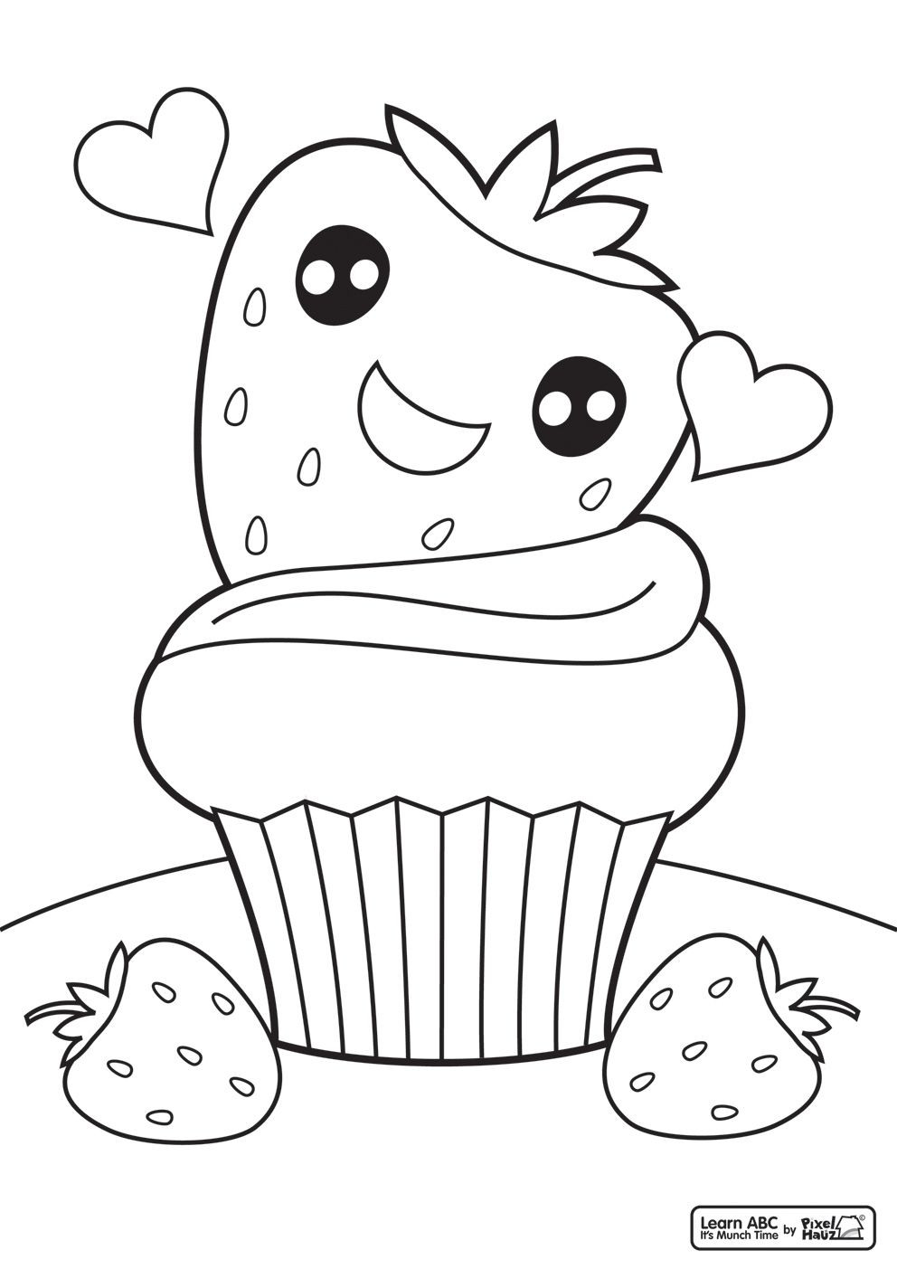 Cupcake Coloring Pages For Kids
 Cute Cupcake Coloring Pages Coloring Home