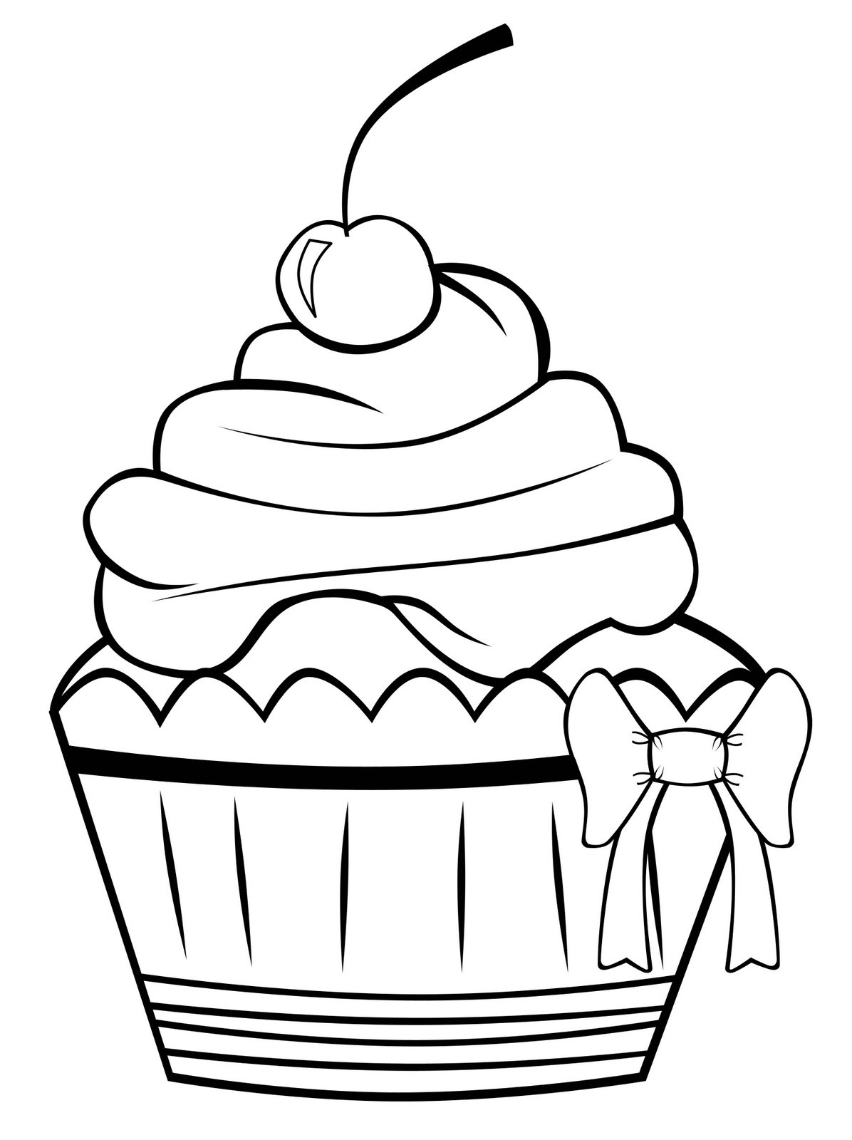 Cupcake Coloring Pages For Kids
 Cupcakes Coloring Pages Free Printable Coloring