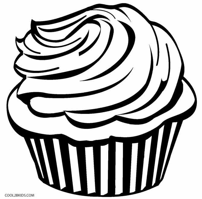 Cupcake Coloring Pages For Kids
 Free Printable Cupcake Coloring Pages For Kids