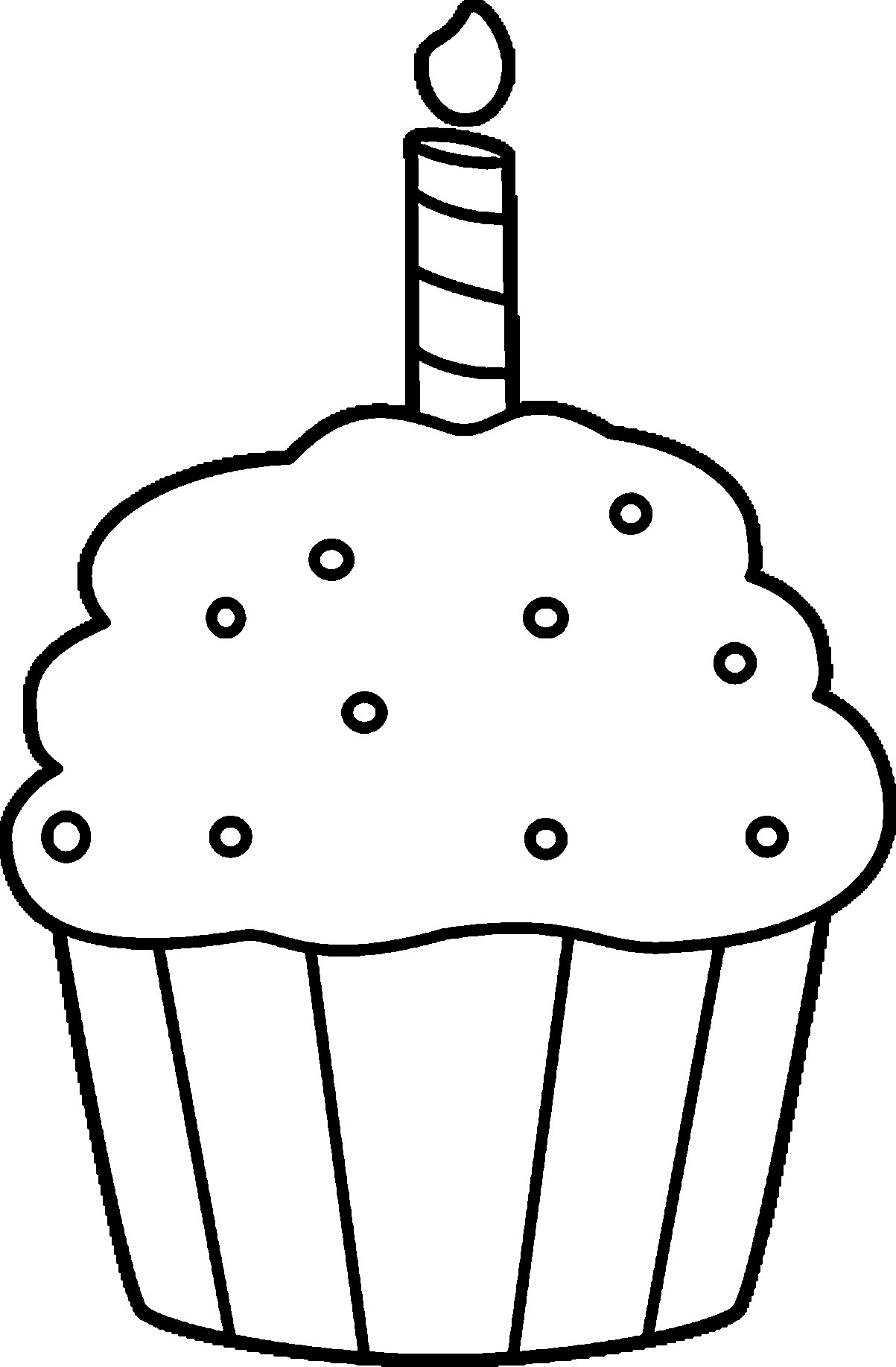 Cupcake Coloring Pages For Kids
 Cupcake Coloring Pages Free Coloring Home