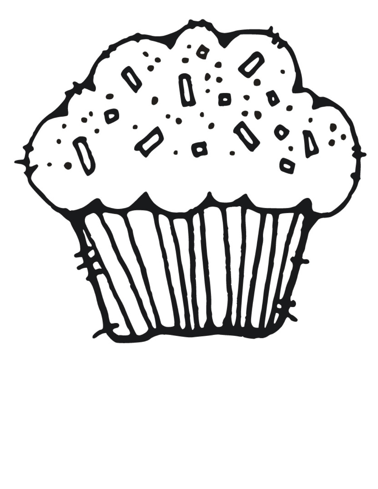Cupcake Coloring Pages For Kids
 Free Printable Cupcake Coloring Pages For Kids