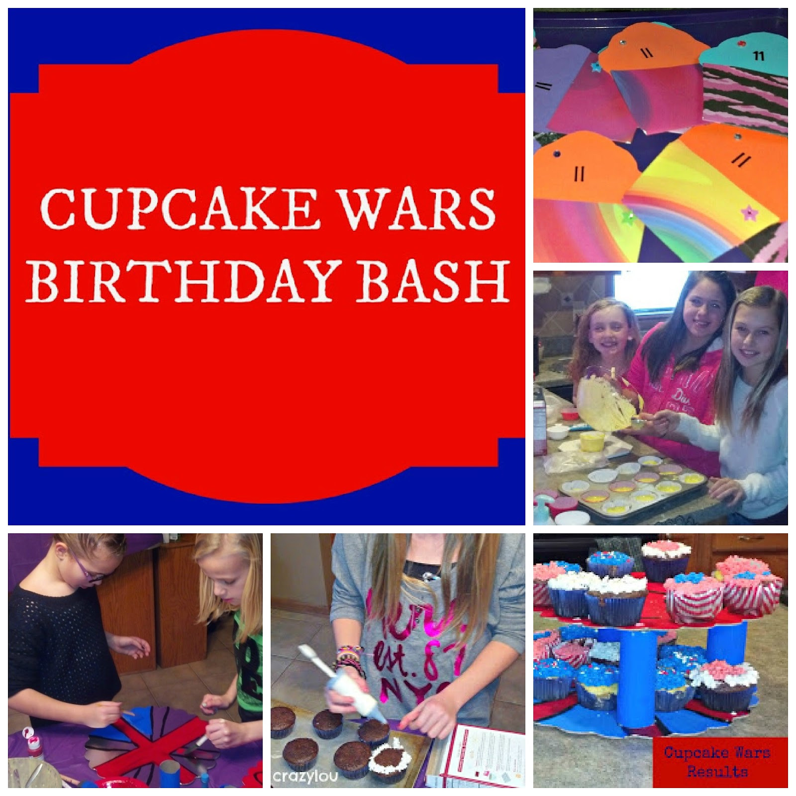 Cupcake Wars Birthday Party
 crazylou Cupcake Wars Birthday Bash