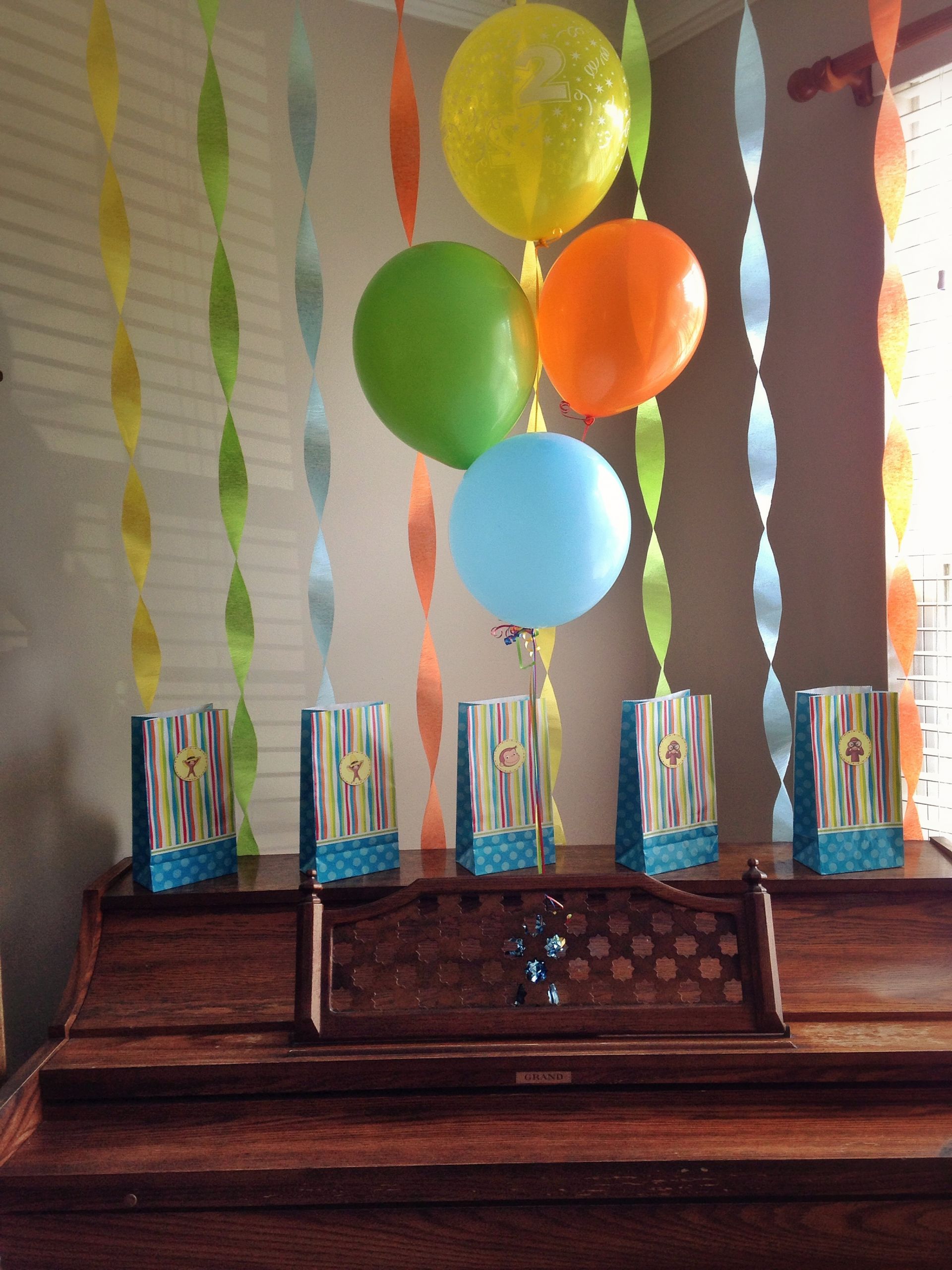 Curious George Birthday Decorations
 A Simple Curious George Birthday Party