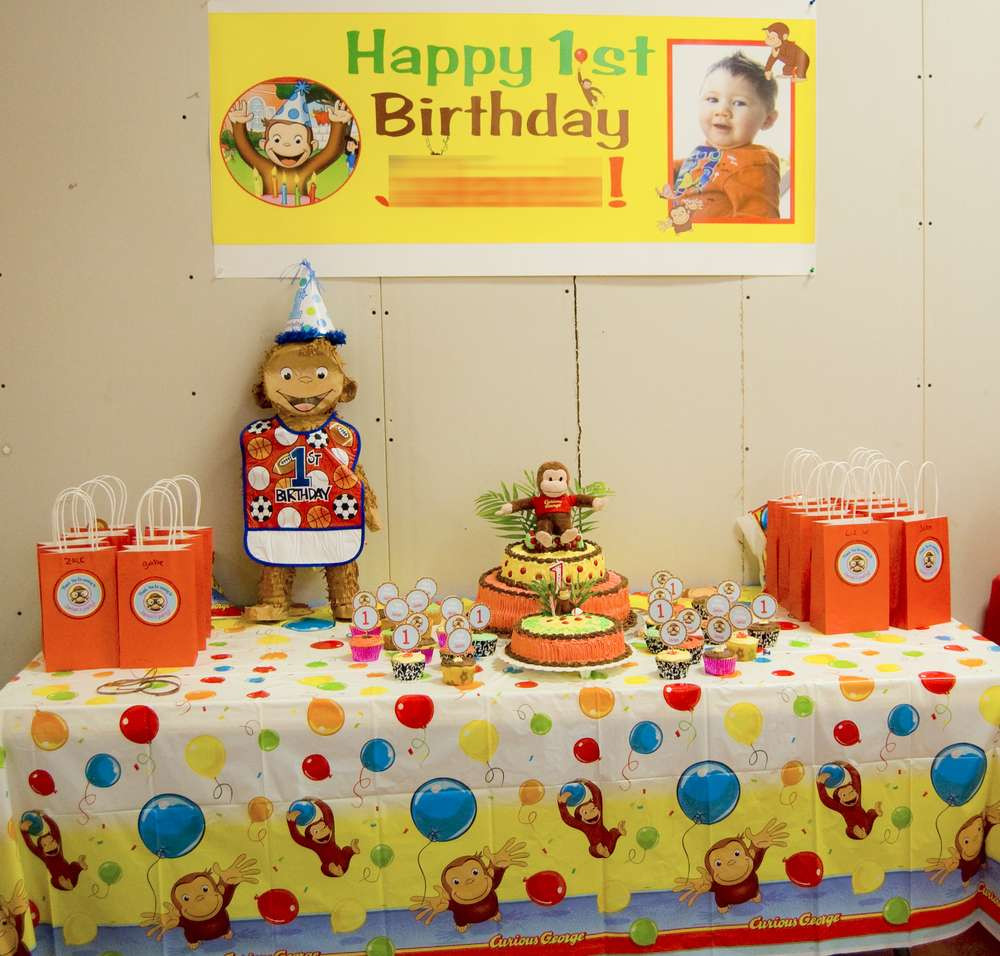 Curious George Birthday Decorations
 Curious George Birthday Party Ideas