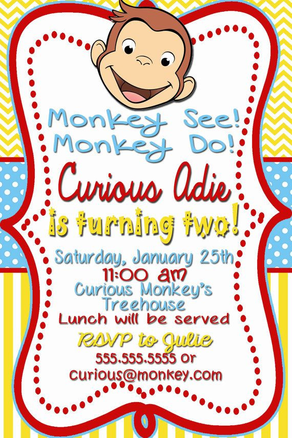 Curious George Birthday Party Invitations
 Curious George Birthday Invitations – FREE Printable