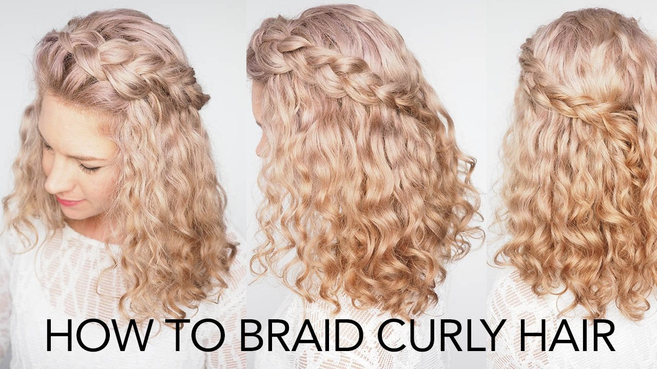 Curled Braided Hairstyles
 How to braid curly hair 5 top tips a quick and easy