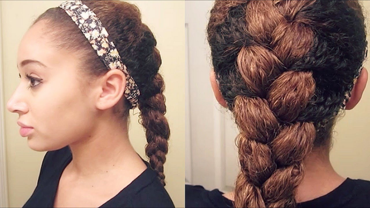 Curled Braided Hairstyles
 How To French Braid Curly Hair