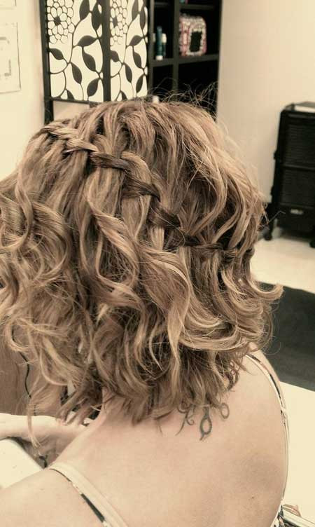 Curled Braided Hairstyles
 Latest Short Bridal Hairstyles 2013